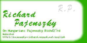 richard pajenszky business card